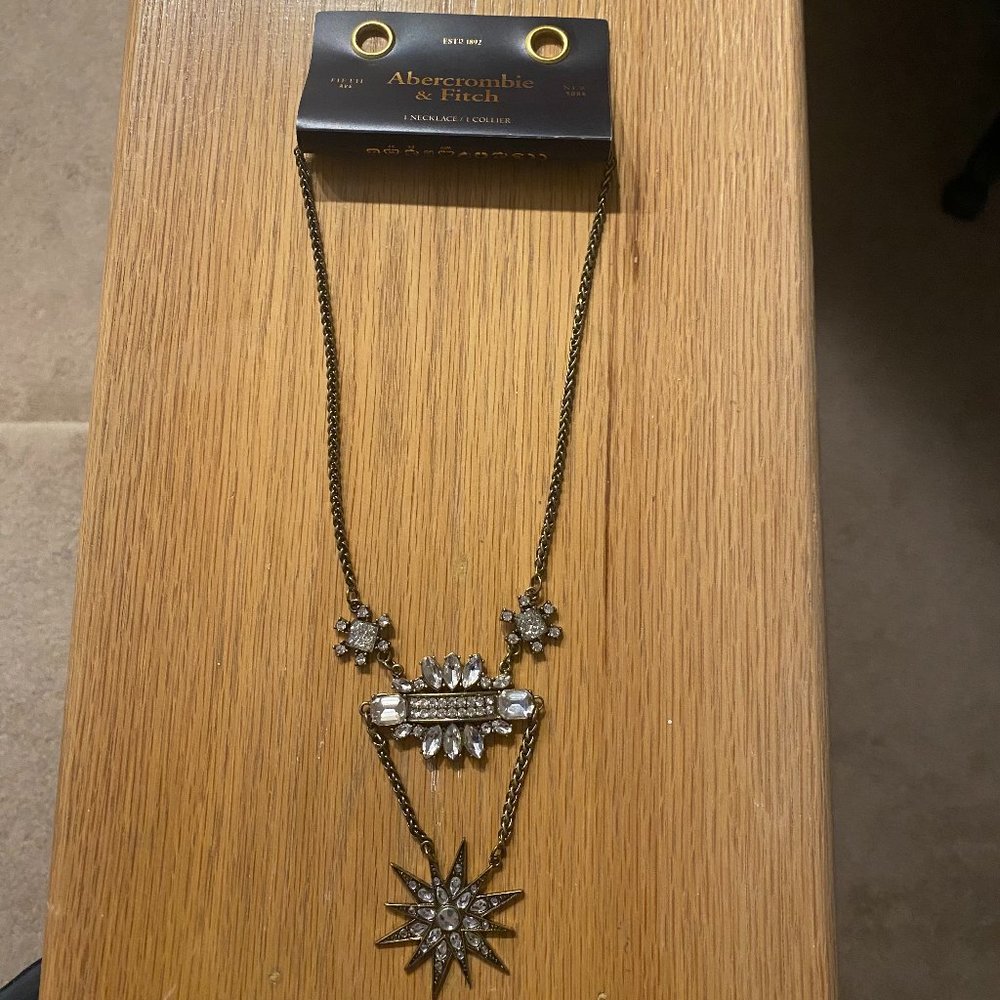 Abercrombie & Fitch Crystal Star Pendant Necklace